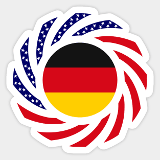 German American Multinational Patriot Flag Sticker